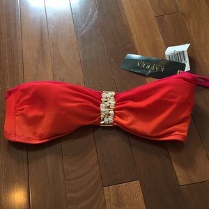 NWT strapless swim top